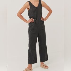 Pact all ease charcoal jumpsuit extra small